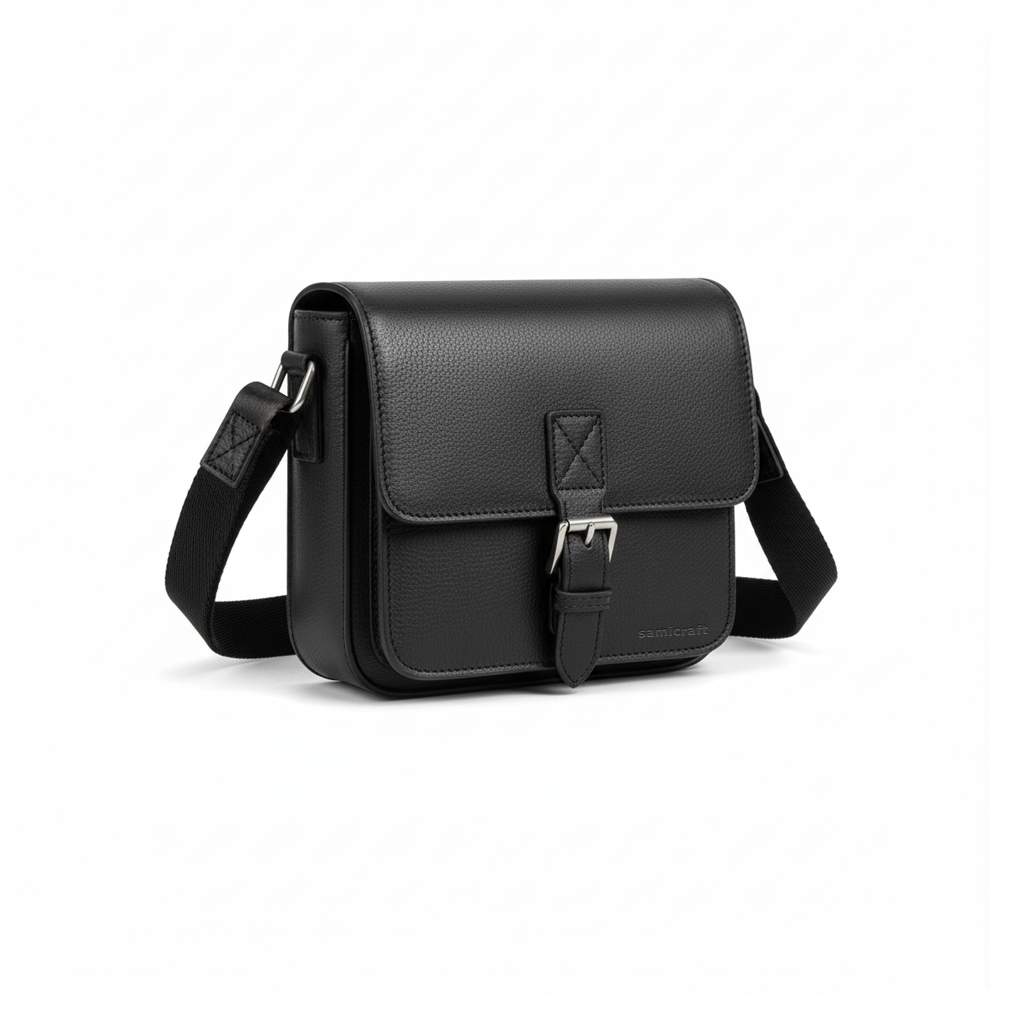 Smart Look-New Design-Stylish Handbag-Pure Cow leather-Black Color