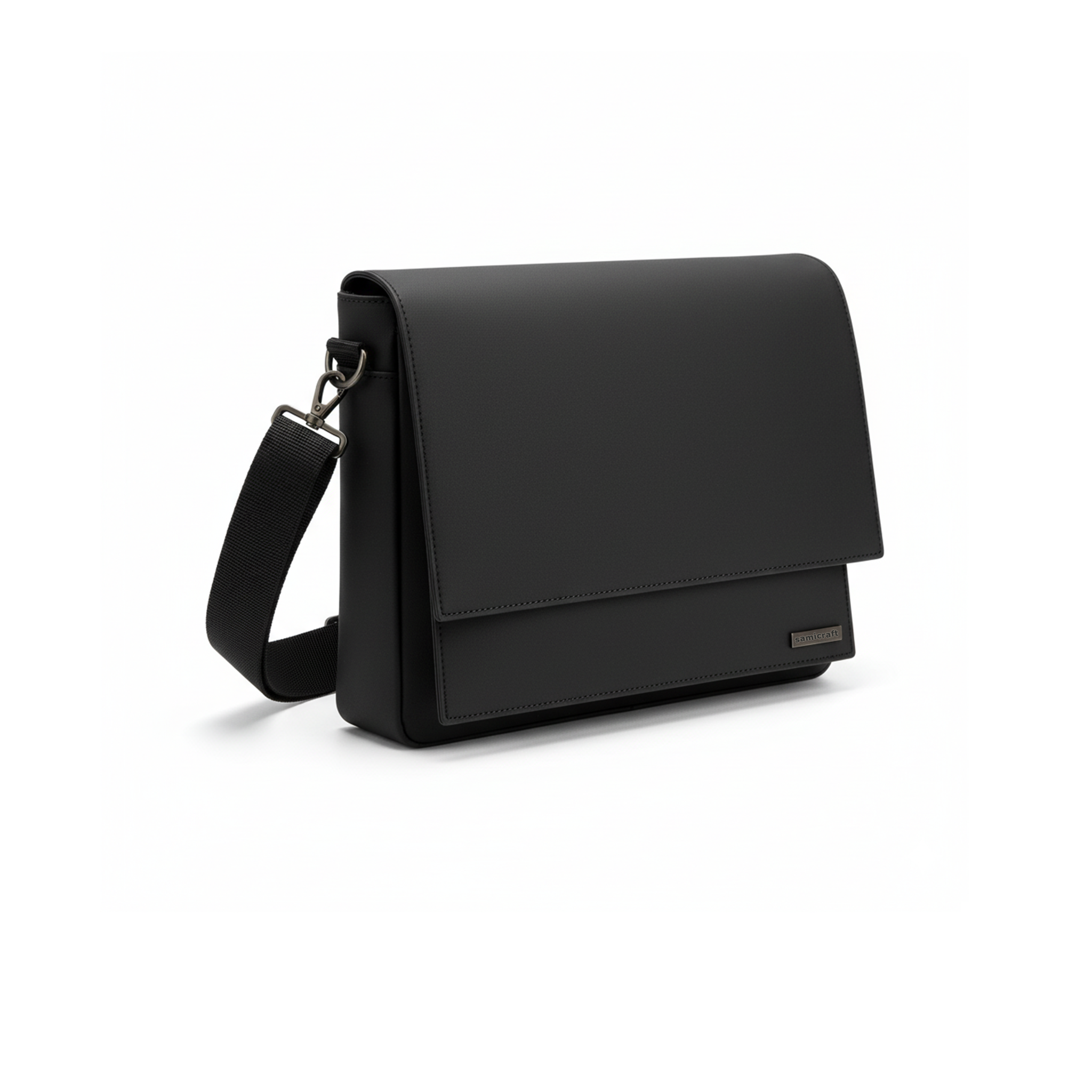 A Stylish Shoulder bag-leather texture-Black Color