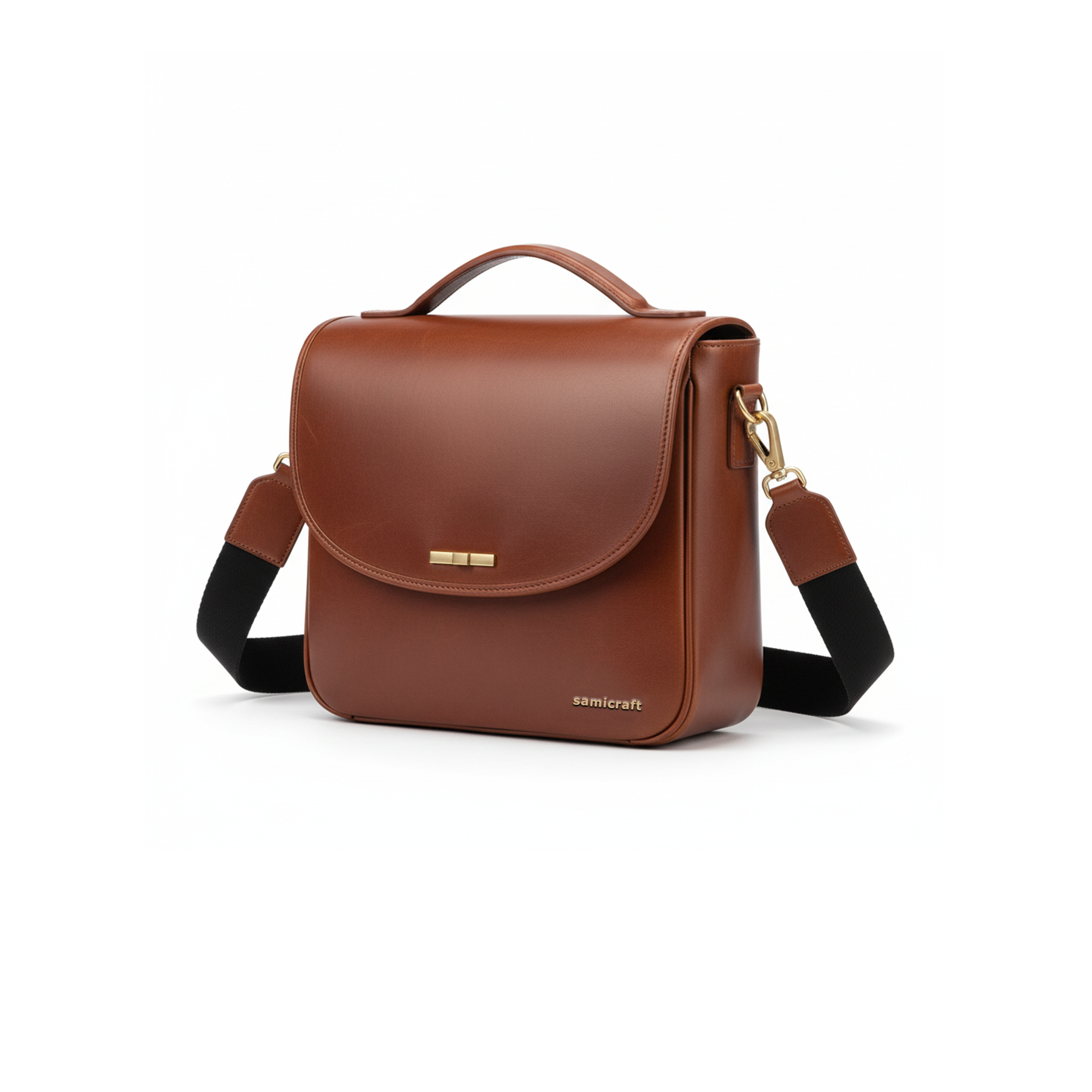 Unique Design-New handbag-Pure leather-Brown Color