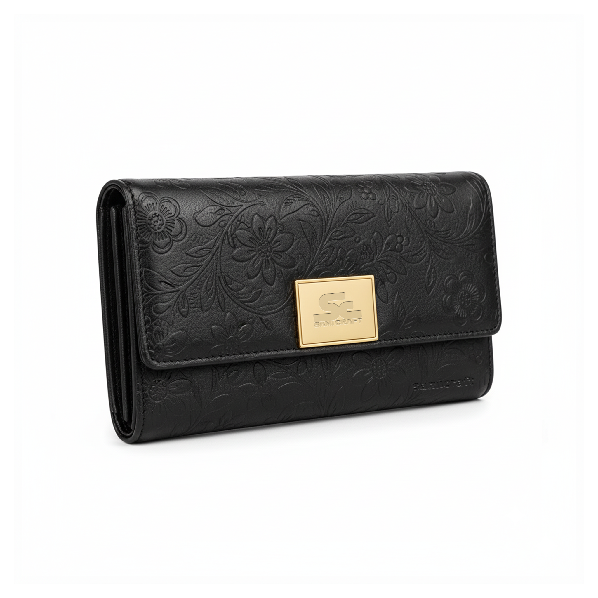 Luxury style leather wallet-For Women-Black Color