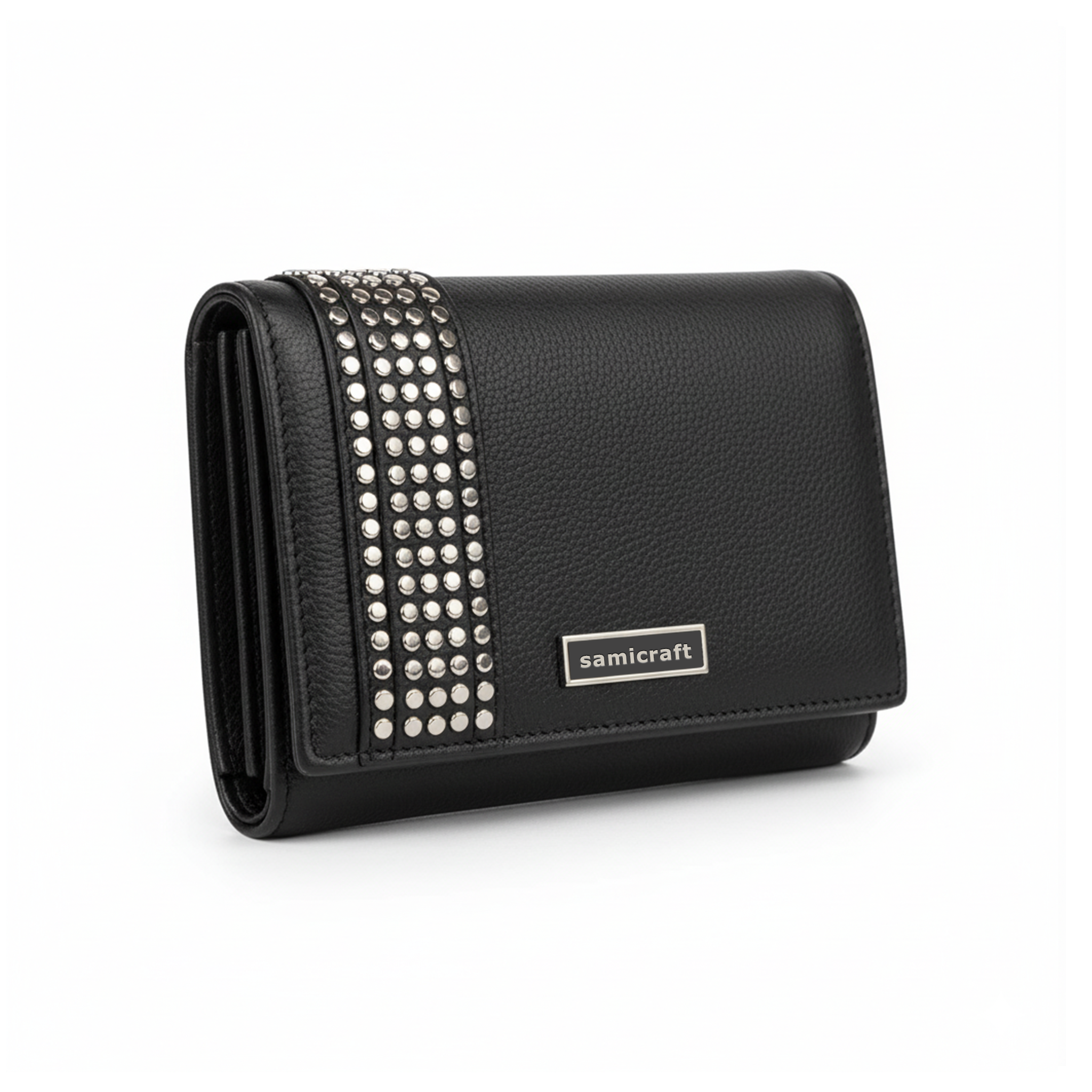 Luxury style leather wallet-For Women-Black Color