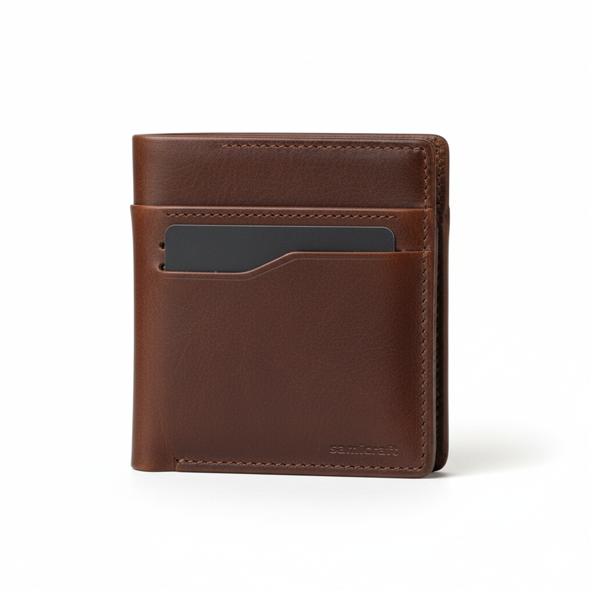 Luxury style leather wallet-For Men-Brown Color