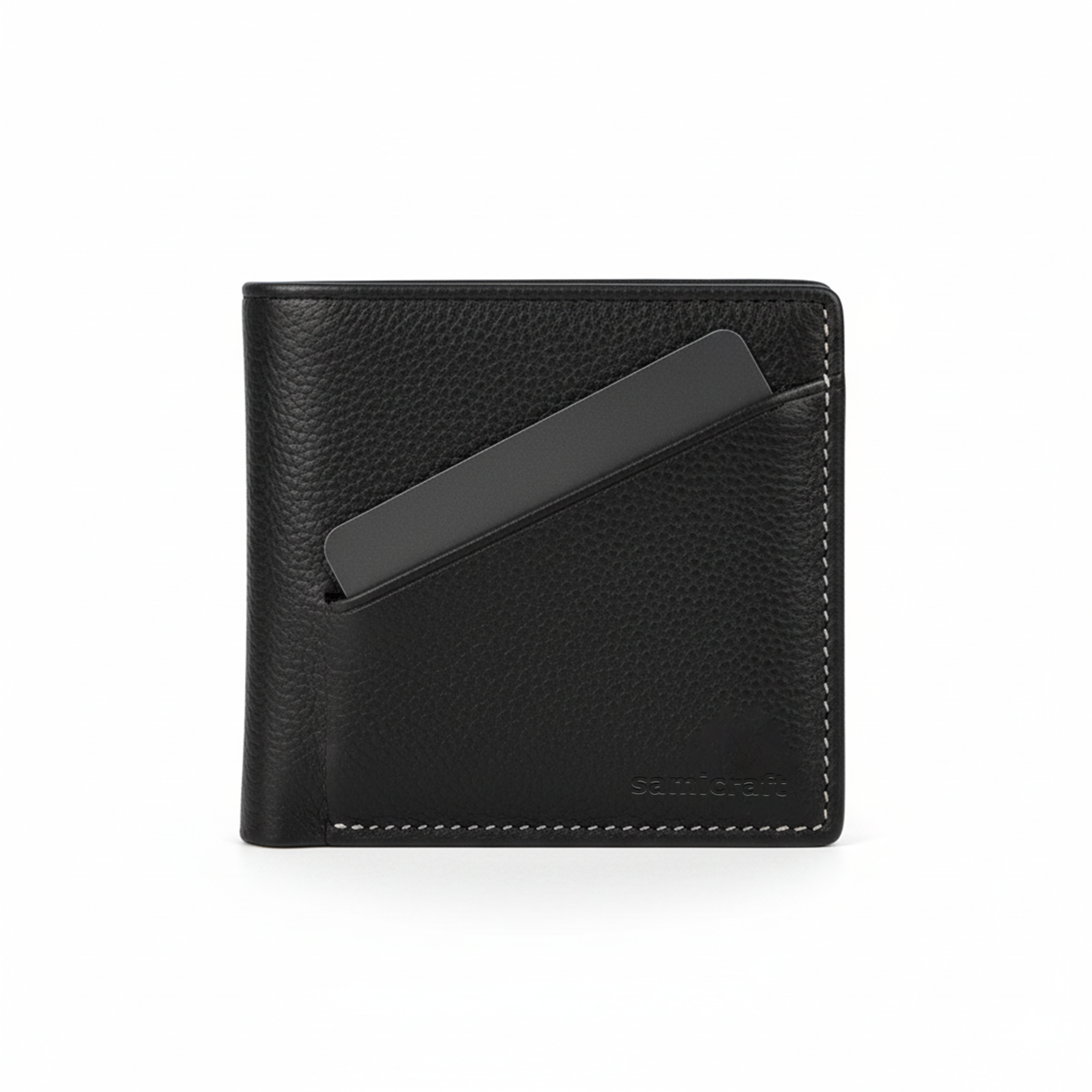 Luxury style leather wallet-For Men-Black Color