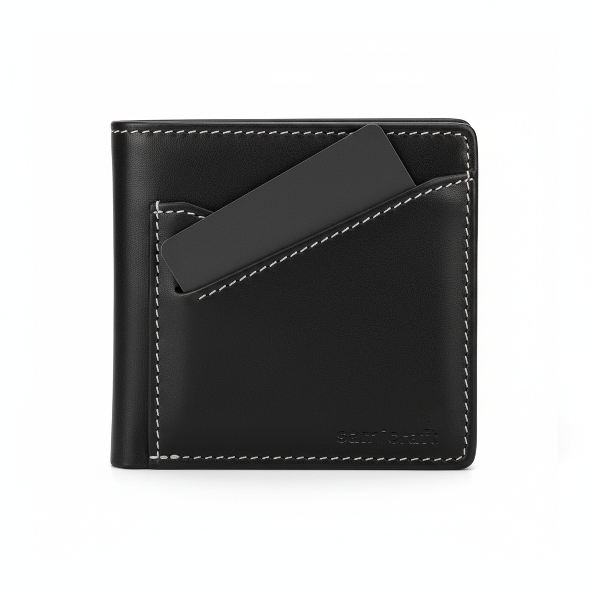 Luxury style leather wallet-For Men-Black Color